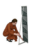      L-Brochure stand A4x4  4